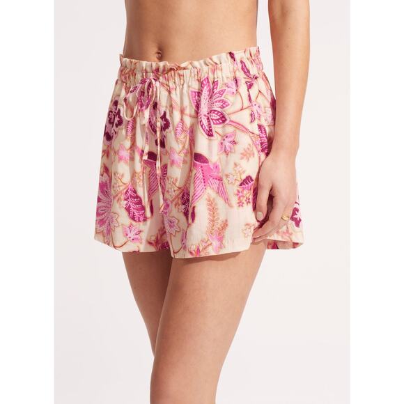 Seafolly Silk Road Beach Short - Parfait Pink - Picture 1 of 4